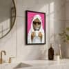The Castle Decor Cute Leopard Bathrobe Coffee Mug Wall Art 8x12 Inch