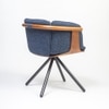 Toliver Engineered Wood Dining Chair in Blue Colour