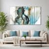 The Castle Decor Modern Marble Finish Wall Art Set of 5 27x48 Inch