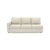 Apollo Sofa (Colour : Pearl, Cushion : Hard, Back Type : Regular, Seating Capacity : Right Aligned 3 Seater + Right Aligned Chaise + Ottoman)