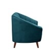 Nilo Velvet 2 Seater Sofa Teal in Blue Colour