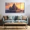 The Castle Decor Ram Mandir Wall Painting Wooden Framed 27x48 Inch (Style 7)