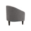 Daviana Boucle Fabric Lounge Chair in Grey Colour
