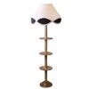 Devansh Shelf Wooden Floor Lamp