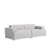 Comforthaven Wood 2 Seater With Upholstery Non Storage Sofa In Grey Colour