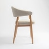 Beechcraft Solid Wood Dining Chair in Beige Colour