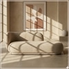 Eliteelegance Wood 2 Seater With Upholstery Non Storage Sofa In Yellow Colour
