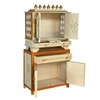 D'Dass Copper Mdf and Sheesham Wooden Temple With Cabinet For Pooja