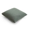 Elegant Knit Cotton Cushion Cover  Medium Grey 22X22  Inches