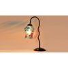Multicolor Mosaic Glass Zig Zag Curvy Table lamp with Iron Base (EN09)