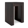 Epsilon Solid Wood Side Table in Mahogany Finish