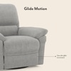 Bernice One Seater Recliner in Dolphin Grey Colour