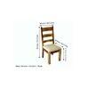 Newport Sheesham Wood   Set of 2 Dining Chairs in Jute Beige     TEAK FINISH