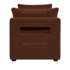 Jedlo Velvet 2 Seater Ottoman Bench with Storage  in Brown Color