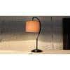 Grey cotton Curvy table lamp with Iron Base (SP06)