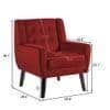 Derel Accent Chair in Maroon Colour
