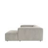 Elegantedge Wood Left Aligned 2-Seater With Upholstery Non Storage Sofa In White Colour