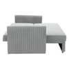 Melano 3 Seater Pull Out Sofa cum Bed  in Grey Colour