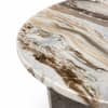 Drift Marble Coffee Table In Creem Finish