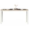 Holven 6 Seater Rectangular Dining Table European oak & white