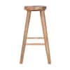 Loft Bar Stool In Natural Finish