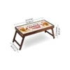 Masala Breakfast Solid Wood Breakfast Table/Tray In Multicolour