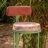 Dastoori Stainless Steel Outdoor Bar Stool in Beige Colour