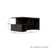 Hexa Engineered Wood Coffee Table With Storage In Flower Wenge