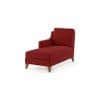 Abbey Sectional Sofa (Colour : Salsa Red, Cushion : Hard, Seater : Left Aligned 3 Seater + Left Aligned Chaise)