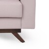 Rubik 1 Seater Fabric Sofa in Smokey Taupe Colour