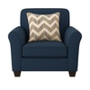 Sehran 1 Seater Sofa In Fabric Navy Blue Color
