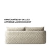 Cozychic Wood 3 Seater With Upholstery Non Storage Sofa In Yellow Colour