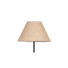 Otis Beige Natural Fiber Floor Lamp with Black Iron Base
