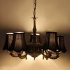 Devansh Dual Steel Metal  Wallmounted Lamp With Beige Jute  Shade