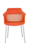 Kepler Brooks Senora Cafeteria Dining Chair in Orange Colour