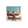 Nashville Sheesham Wood Accent Coffee Table Set With 4 Stools In Natural Teak Finish