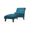 Knup Velvet Chaise Launger in T Blue Colour