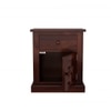 Woodway Solid Wood Bedside Table in Teak Finish