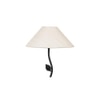 Blake Black Cotton Shade Floor Lamp