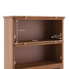 Malabar Solid Wood Bookshelf in Amber Walnut Finish