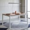 Holven 4 Seater Rectangular Dining Table European oak & white