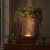 Copper Brown Square Planter Indoor Tabletop Water Fountain