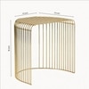 Gilded Metal Side Table in Gold Colour