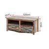 Hayden Solid Wood Free Standing TV Unit in Distressed Finish