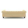 Winchester 4 Seater Leatherette Sofa in Cream Colour