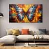 The Castle Decor Butterflies Wall Painting Wooden Framed 27x48 Inch (Style 2)