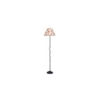Layla Zig Zag Iron Floor lamp with Cotton Conical Multicolor shade (Z43)