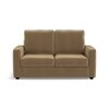Apollo Compact Sofa (Colour : Fawn Velvet, Cushion : Hard, Back Type : High Back, Seater : 2+1+1)