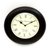 Wooden Black Matt Finish Round Wall Clock By Craft Tree/ Brown Clock