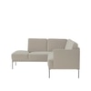 Modernelegance Wood Right Aligned 3-Seater With Upholstery Non Storage Sofa In Grey Colour